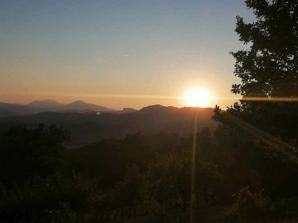 sunrise in the Apennines